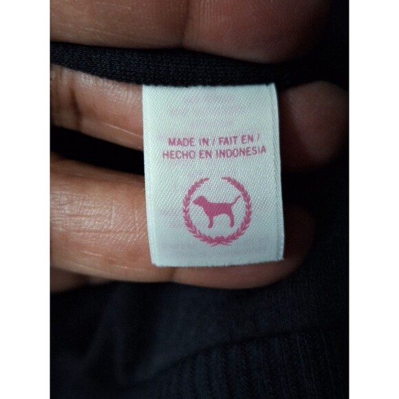 Victoria's Secret LOVE PINK Limited Edition Faux Fur Coat Sz L Hooded Zip Y2K - Picture 11 of 16